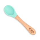 Colher de Bamboo e Silicone Introdução Alimentar Freso Baby