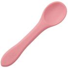 Colher de Silicone Para Bebê Talher Alimentação Infantil Macio Flexível Livre BPA +6 Meses Rosa Buba