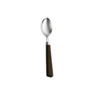 Colher de sobremesa Rattan Prata com cabo verde Mimo