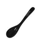 Colher de Sopa de Melamina Linha Premium Kanpai Leve Resistente - Preto - Pequena - 14,5cm - Bestfer