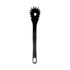 Colher Pegador De Macarrão Nylon Talher Utensílio Preto 28Cm