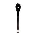 Colher Pegador de Macarrão Nylon Talher Utensílio Preto 28cm