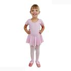 Collant Ballet Com Saia Ritmus Meia Manga Julieta Infantil