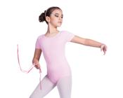 Collant manga curta ballet infantil body/ balé kids