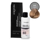 Coloração Acquaflora 9.0 60g + Água Oxigenada 40 Volumes 90ml