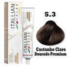 Coloração Itallian Color 60g Castanho Claro Dourado Premium 5.3