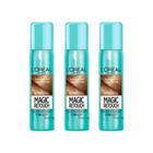 Coloraçao Loreal Magic Retouch 75Ml Spray Louro Escuro - 3Un