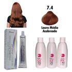 Coloração Mairibel 7.4 Louro Médio Acobreado + Ox 90ml