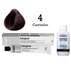 Coloração Majirel 4 Castanho + Emulsão Oxi 20 Vol. 75ml L'Oréal