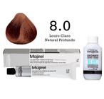 Coloração Majirel 8.0 Louro Claro Natural Profundo+ Emulsão Oxi 20 Vol. 75ml L'Oréal