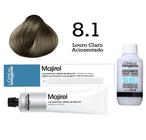 Coloração Majirel 8.1 Louro Claro Acinzentado + Emulsão Oxi 20 Vol. 75ml  L'Oréal