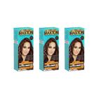 Coloraçao Maxton 5.74 Chocolate Intenso Acobreado-Kit 3Un