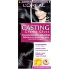 Coloração Permanente L'Oréal Casting Creme Gloss N 100 Preto Noite com 1 Unidade