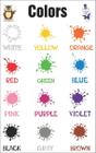 Colors Cores Em Inglês Escolar Painel Lona