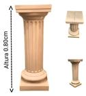 Coluna grega (0.80 centimetros) para decoração na cor bege