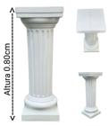 Coluna grega (0.80 centimetros) para decoração na cor branco