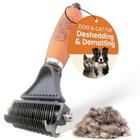 Comb GoPets Deshedding & Dematting para cães e gatos