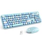 Combinação de teclado e mouse MOFII Wireless Blue Retro Blue