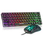 Combinação de teclado e mouse para jogos CHONCHOW 60% RGB retroiluminado