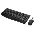 Combinação de teclado e mouse sem fio Logitech Quasio Black