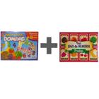 Dominó Jogo Educativo Pedagógico Mdf Frutas 28pcs Mega Impress