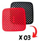 Combo 03 Protetor de Silicone Air Fryer Fritadeira Elétrica