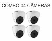 Combo 04 Câmeras Dome Intelbras VHL 1120 D, HDCVI Lite, HD, IR 20m, 3.6mm