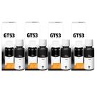 Combo 04 Refil de Tinta GT53 Preto 90ML Para tank 5810