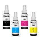 combo 04 refil de Tinta T664520-4P Compatível Para ecotank L355