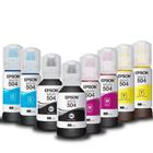 Combo 08 refil de Tintas T504 para Impressora jato de tinta L4150 L4160