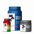 Combo 100% Whey 900g, Creatina Monohidratada 150g e Multivitaminico 90 Cápsulas - Max Titanium