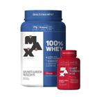 Combo 100% Whey Protein 900g e Cafeína Shot Thermo 60 Caps - Max Titanium