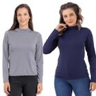 Combo 2 blusas cacharrel termicas peluciadas feminina slim 610.k2