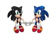 Pelúcias Personagem De Jogos Da Sega Sonic Azul E Preto