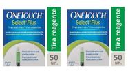 Combo 2 caixas Tiras de Glicemia OneTouch Select Plus com 50 unidades