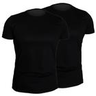 Combo 2 Camisetas T-Shirt Lisa Preto 100% Algodão Fio 30.1 Penteado Premium Alta Qualidade