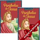 Combo 2 Livros Clássicos da Bíblia: Parábolas de Jesus Infantil SBN Crianças Infantil Evangélico Filhos Meninos Bebê Cristão Família Gospel Igreja