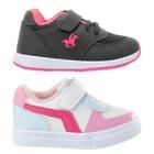 Combo 2 Pares Tenis Infantil Casual Menina Funfy 3248B