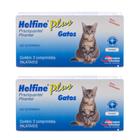 Combo 2 unidades Helfine Plus Vermífugo para Gatos - 2 comprimidos