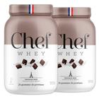 Combo 2 Whey Zero Lactose 26g Proteina Chocolate 907g - Chef