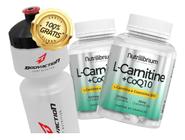 Combo 2x L-carnitina + Coenzima Q10 180 Caps 2000mg + Squeeze Nutrilibrium