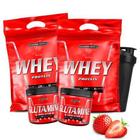 Combo 2x Nutri Whey Protein 2x Glutamina+ Coqueteleria