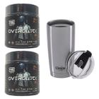 Combo 2x Overclock Bebida Gamer + Copo Térmico 580ml