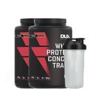 Combo 2X Whey Concentrado 900G Cookies + Coqueteleira - Dux - Dux Nutrition