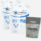 Combo 2x Whey Pro Health Time 1,8kg (3,6kg) + Creatina 300