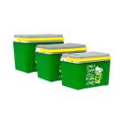 Combo 3 Caixas Térmicas 12l , 22l , 34 litros - Verde Summer - O BARRILEIRO