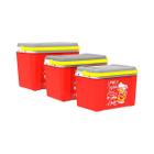 Combo 3 Caixas Térmicas 12l , 22l , 34 litros - Vermelho Summer - O BARRILEIRO