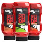 Combo 3 Frascos Ketchup Defumado ou Americano Junior 380g