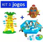 Combo 3 Jogos Infantil Crianças Felizes Pula Macaco na Árvore + Navio