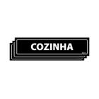 Combo 3 Placas De Sinalização Cozinha 30x7 Ecom IA - A-409 F9e